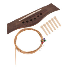 4Sets Gitarrenbrücken Satz Mit Pins Und Stahlsaiten
