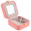 3Stk Lederschmuckbox Pink Mit Für Ringe 2