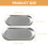 4Stk Teller Grau Oval Form Für Und Party 9