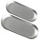 4Stk Teller Grau Oval Form Für Und Party 3
