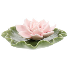 3Stk Keramik Räucherstäbchenhalter Rosa Blütenmotiv Für Büro
