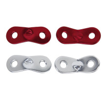 30Stk Roter Aluminium Seilfixierer Selbstsichernd Für Camping Trekking