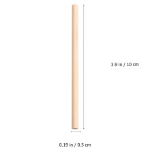 500Stk Holzrundstäbe Beige - Robuste Bastelstäbe Für DIY