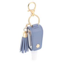2Stk Transparente Reiseflasche Mit Blauem PU-Deckel Und Schlüsselring