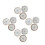 12Stk Wandpendants Blumenform Für 4