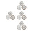 12Stk Wandpendants Blumenform Für 8