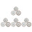 12Stk Wandpendants Blumenform Für 7