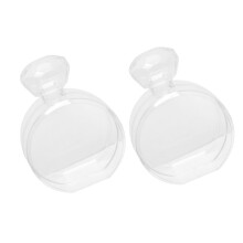 6Stk Multifunktionale Kunststoff Schmuckbox Flakon Design Transparent