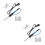2Sets Adjustable Temp Blue Soldering Iron Kit Durable Aluminum Alloy 4