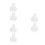 6Stk Multifunktionale Kunststoff Schmuckbox Flakon Design Transparent 7
