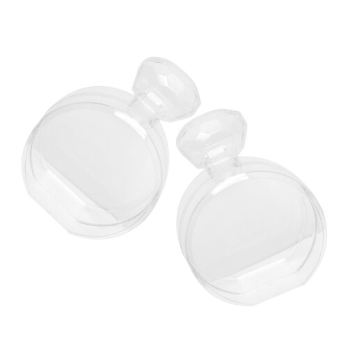 6Stk Multifunktionale Kunststoff Schmuckbox Flakon Design Transparent 1