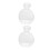 6Stk Multifunktionale Kunststoff Schmuckbox Flakon Design Transparent 3