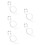 10Stk Mini Zug Signallicht Silber LED Zubehör 5