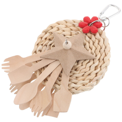 3Ud Colgante Para Pájaros Con Multicolor Para Jaulas