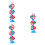 3Ud Molecular Doble Hélice Plástico Multicolor Para Clases 5