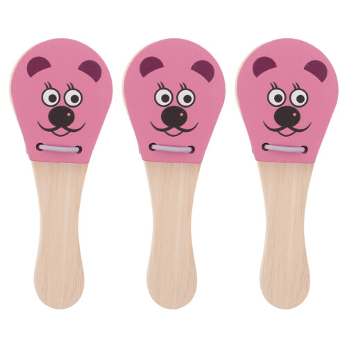 6Ud De De Madera Rosas Para Niños Pequeños