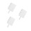 3Pièces Éventails Manuels Blancs Sublimation DIY Graduation 10