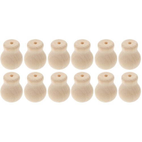 12Ud Terminaciones De Beige Madera Para Persianas Duraderas DIY 2