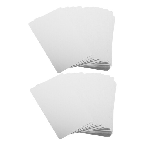 400Ud Tarjetas De Sublimación En Plata Resistente DIY 1