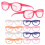 50Ud Accesorios Gafas Plástico Para Muñecas Mini Multicolor Divertidas 3