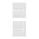 4Ud Ornamentos Mini Wainscoting Para Decorar Casas De Muñecas 10