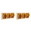 2Ud Puerta Pájaros Para Jaula Madera ABS Color Marrón 4
