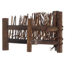 5Stk Gartenzaun Bambus Dunkelbraun Deko Für Bonsai Mikrowelt