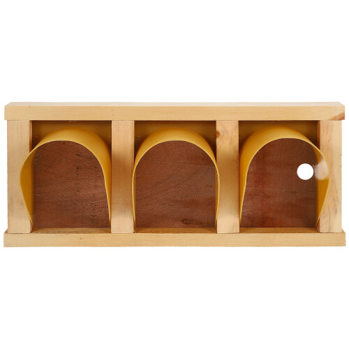 2Ud Puerta Pájaros Para Jaula Madera ABS Color Marrón 1