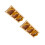 2Ud Puerta Pájaros Para Jaula Madera ABS Color Marrón 5