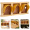 2Ud Puerta Pájaros Para Jaula Madera ABS Color Marrón 9