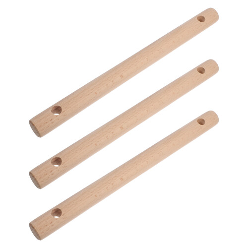 12Ud Varillas De Madera Beige Pre-Perforadas Para Y Bricolaje 1