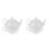 2Set Teiera E Tazza Vintage in Bone China Bianca Per Tè E A Casa 9