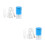 2Set Pulitore ABS Portatile Per Occhiali 6