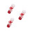 3Pièces Accessoires Maison Rouges En Liquide Thermosensible 4
