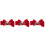 3Pz Clip Fiocco Velluto Rosso Bambina 5