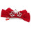 3Pz Clip Fiocco Velluto Rosso Bambina 2