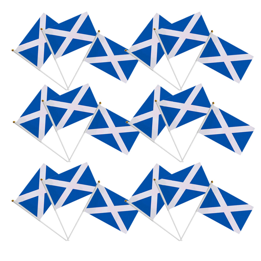 80Szt Flagi RęCzne Szkockie Patyczkach Idealne Imprezy-image