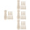 32Pz Pomelli Cordone Legno Beige Per E Decorazione Casa 8