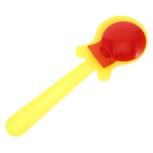 2Szt Żółte Kastaniety Plastikowe Instrument Muzyczny Dla Dzieci