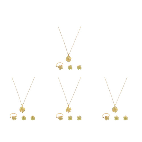 4Conjuntos Conjunto Colar E Cobre E Aço Com 1