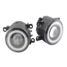Car Front Fog Light LED Angel Eye Daytime Running Lights for  Jimny 2018-2020 JB43 Lens Fog Light White