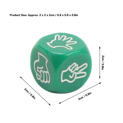 10Pcs Green Dice Set 6-Sided Waterproof for Board Game Activities 1