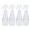 Refillable Trigger Sprayer For Cleaning Solutions, Clear Plastic Fine Mist Bottle With Wide Caliber Design Leak Proof Multi Purpose Spray Bottle For 1