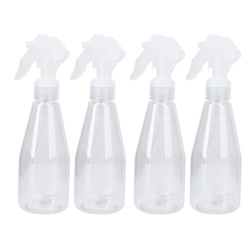 Refillable Trigger Sprayer For Cleaning Solutions, Clear Plastic Fine Mist Bottle With Wide Caliber Design Leak Proof Multi Purpose Spray Bottle For