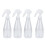 Refillable Trigger Sprayer For Cleaning Solutions, Clear Plastic Fine Mist Bottle With Wide Caliber Design Leak Proof Multi Purpose Spray Bottle For 3