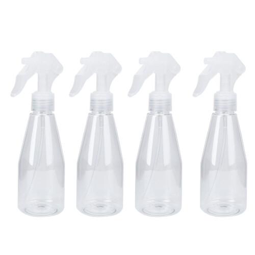 Refillable Trigger Sprayer For Cleaning Solutions, Clear Plastic Fine Mist Bottle With Wide Caliber Design Leak Proof Multi Purpose Spray Bottle For 2