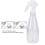 Refillable Trigger Sprayer For Cleaning Solutions, Clear Plastic Fine Mist Bottle With Wide Caliber Design Leak Proof Multi Purpose Spray Bottle For 7