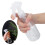 Refillable Trigger Sprayer For Cleaning Solutions, Clear Plastic Fine Mist Bottle With Wide Caliber Design Leak Proof Multi Purpose Spray Bottle For 6