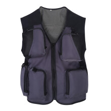 Utility Fishing Vest Outdoor Work Travel Vest For Men Women, Breathable Mesh Design Lightweight Quick Dry Multi Pockets Zip Closure, Suitable For Sigh