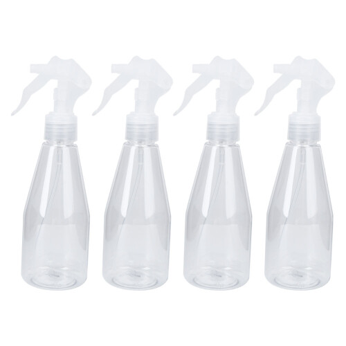Refillable Trigger Sprayer For Cleaning Solutions, Clear Plastic Fine Mist Bottle With Wide Caliber Design Leak Proof Multi Purpose Spray Bottle For 1